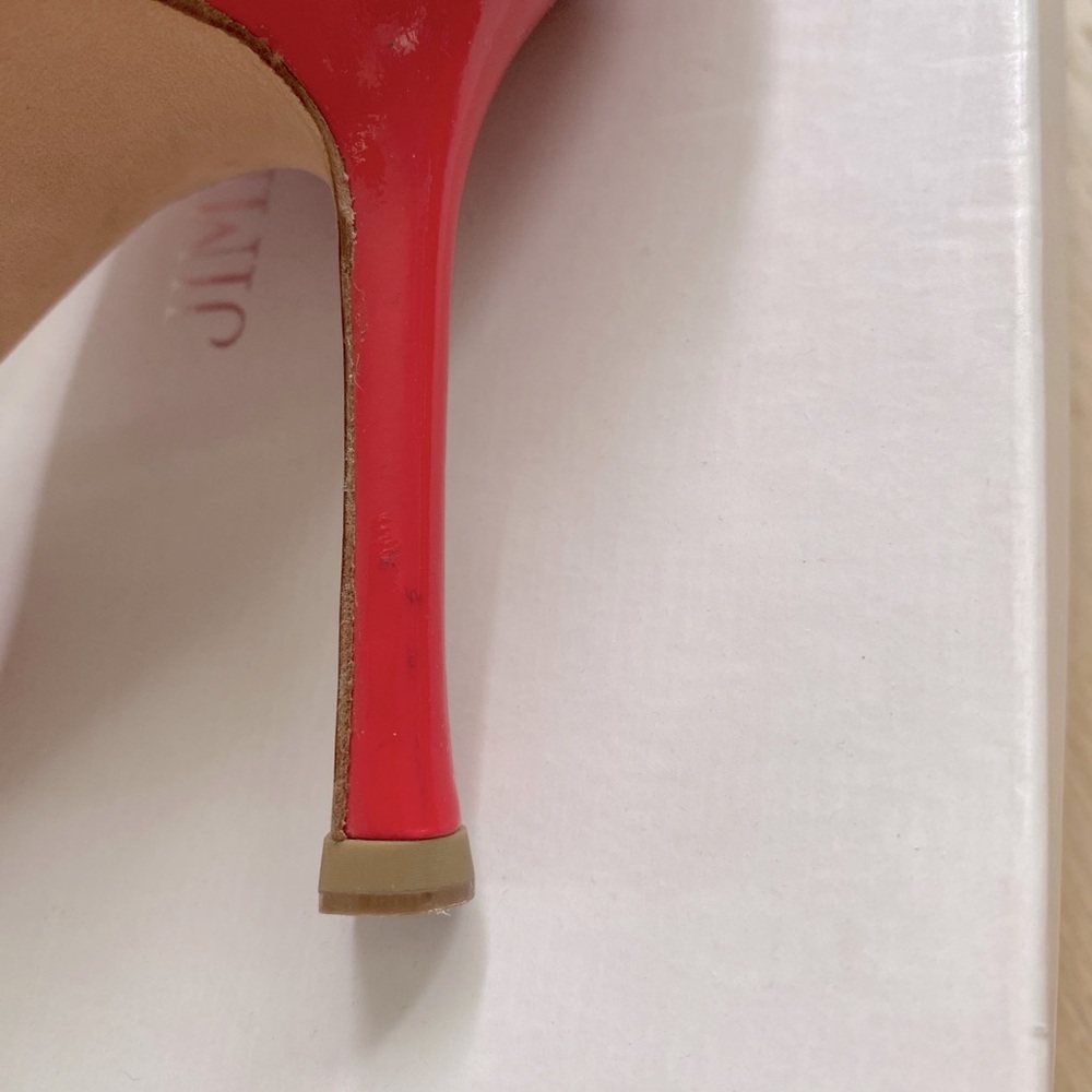 JIMMY CHOO Raspberry Patent Leather Pointed Toe Pumps 36.5 - Picture 8 of 16